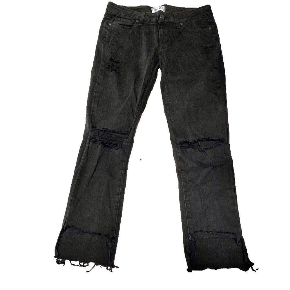 Paige Jimmy Jimmy Black Skinny Jeans Sz 24